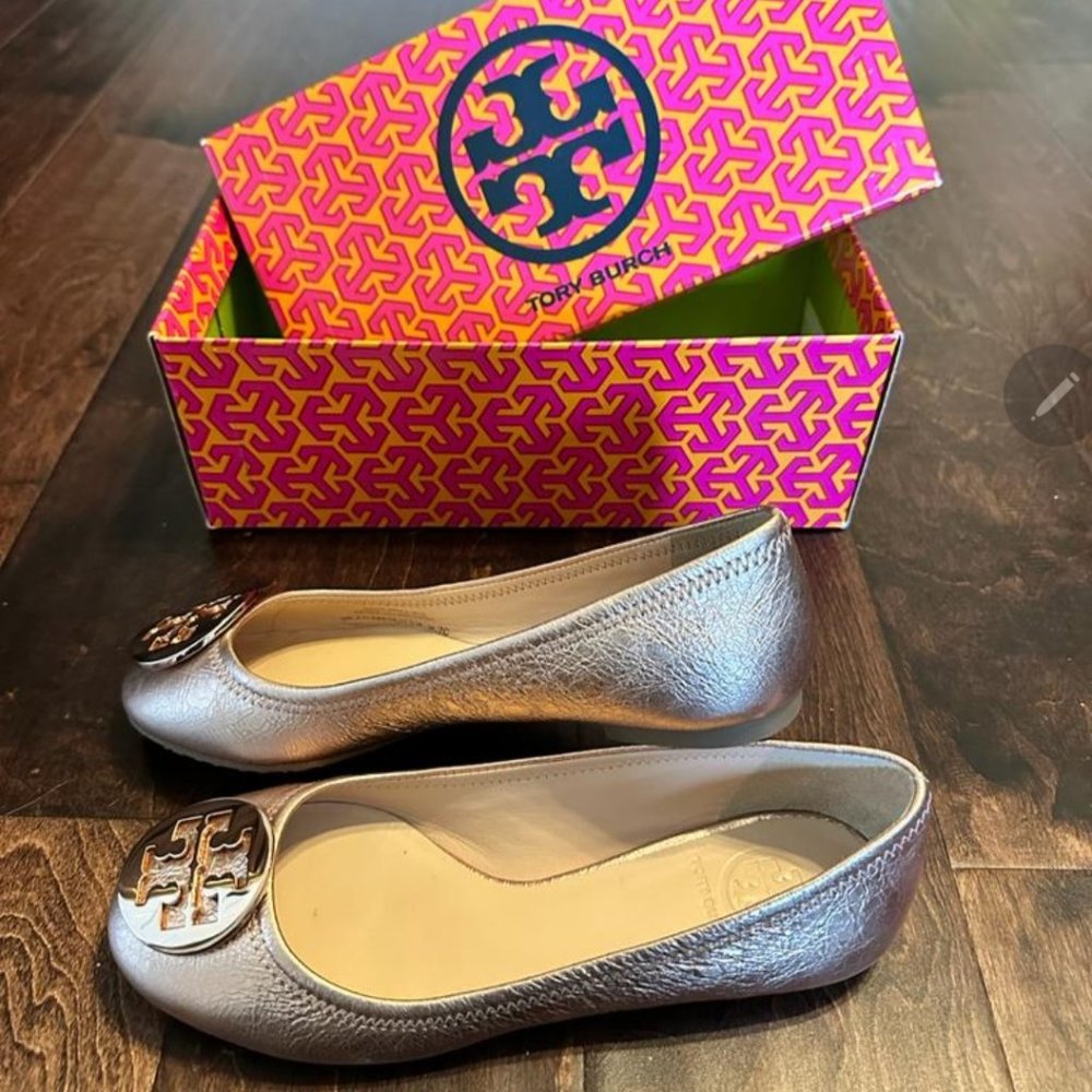 Tory Burch Ballet Flats Gold New